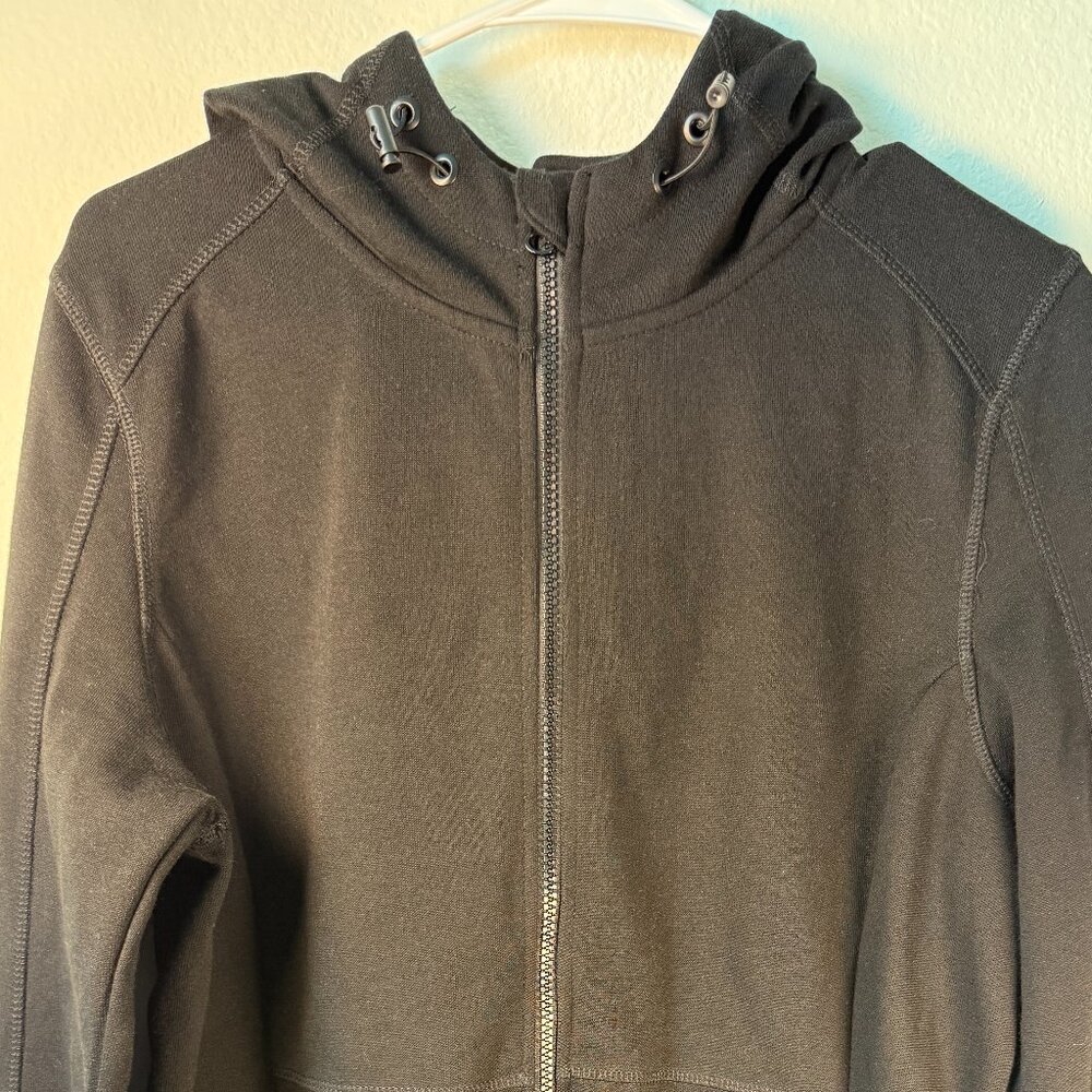 Fila Black Zipped‎ Coat Hoodie Womens Long Large